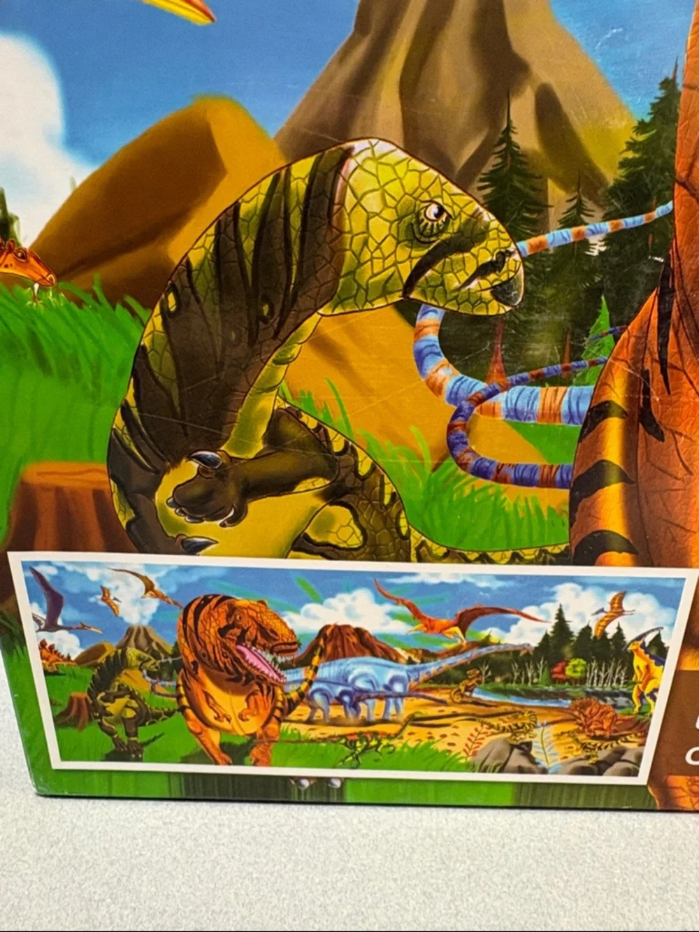Melissa & Doug Land of Dinosaurs Puzzle - Orange, Green, Blue